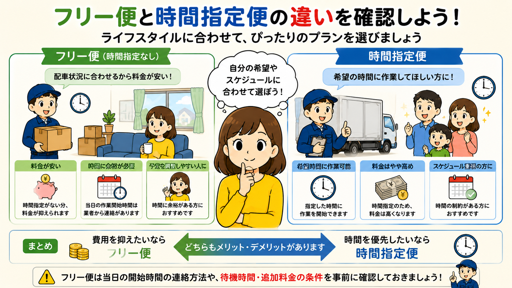 安さの理由とフリー便の注意点