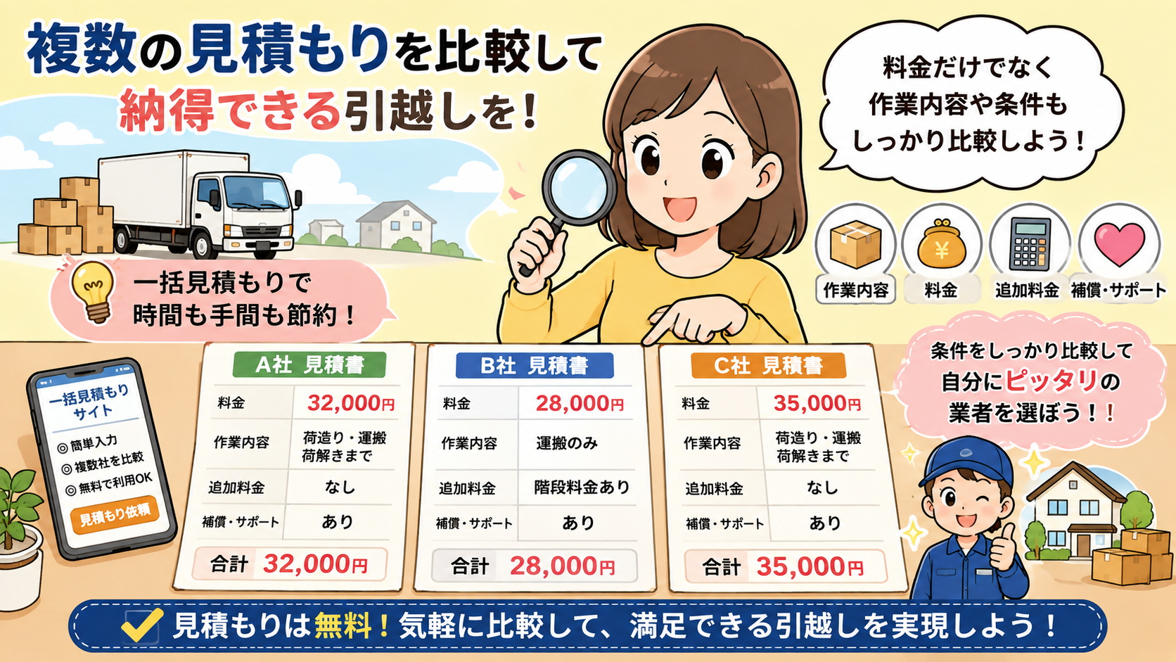 アサカワ引越センターより安い引っ越し見積もりの方法