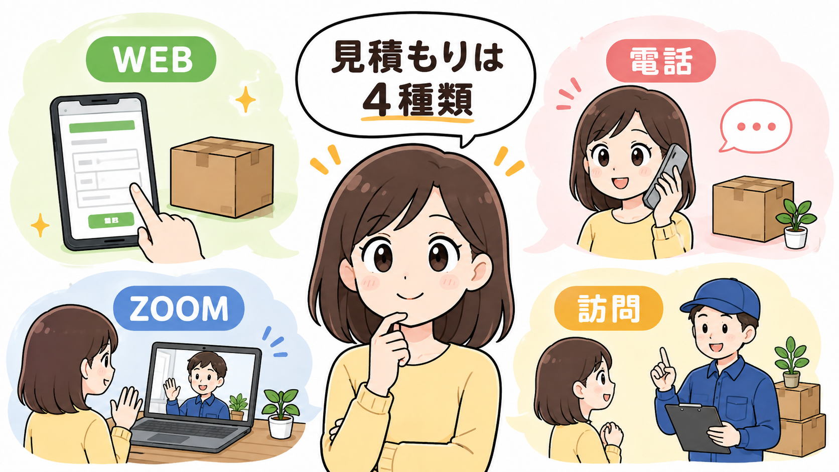 見積もり方法は4種類