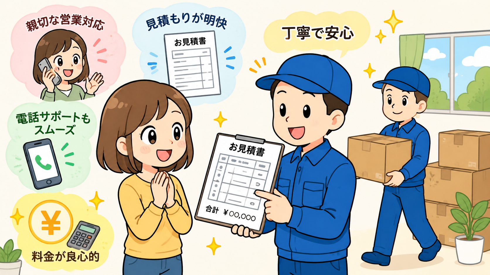 ニコニコ引越センターの良い口コミ・評判・レビュー