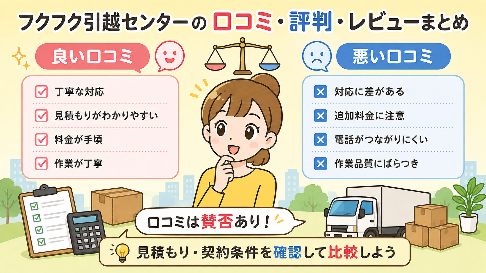 フクフク引越センターの口コミ・評判・レビューまとめ