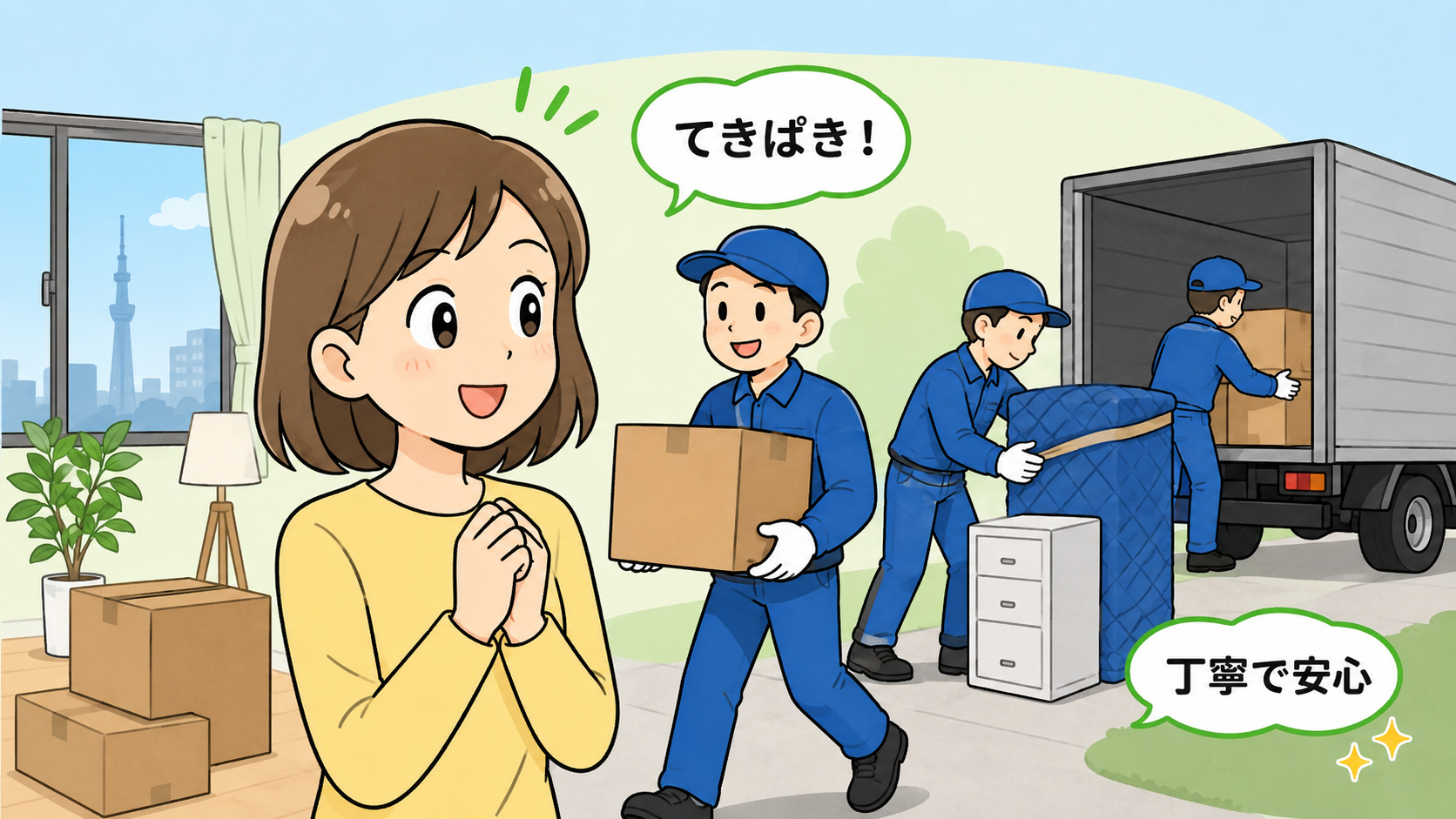 日通の引越し良い評判・口コミその１．クレジットカード払い可