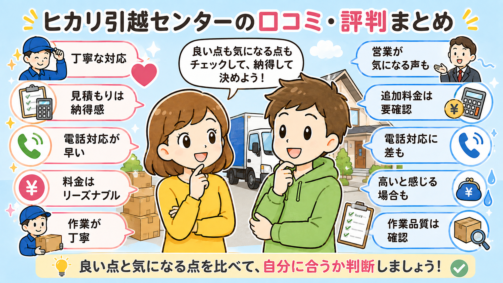 ヒカリ引越センターの口コミ・評判・レビューまとめ