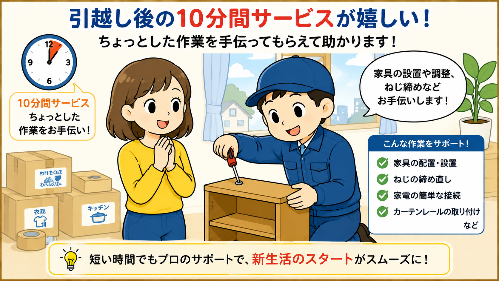 サカイ引越センター10分間サービスの口コミ・評判