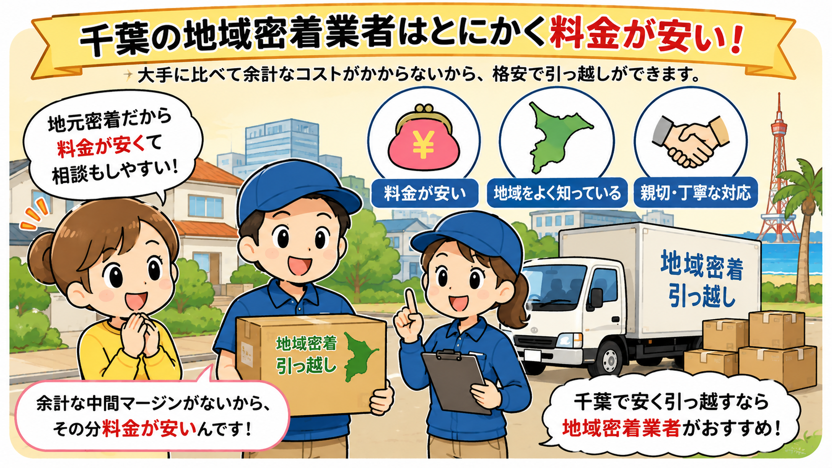 千葉の引っ越しが安い格安おすすめ引越し業者