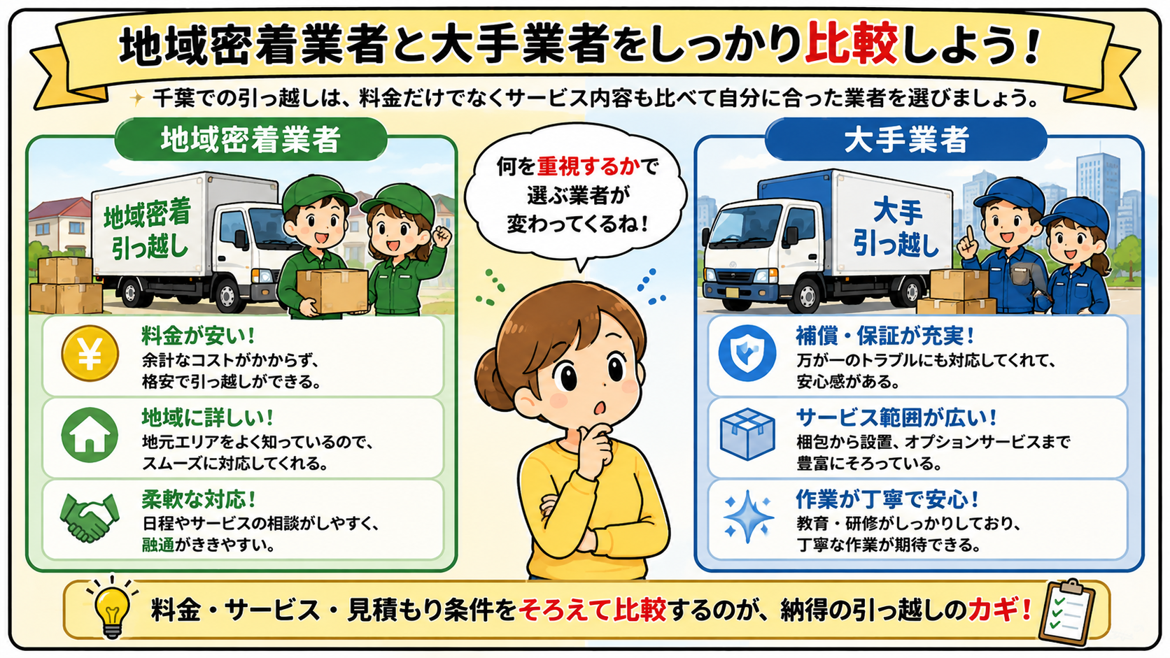 千葉の引っ越しが安い大手業者を比較