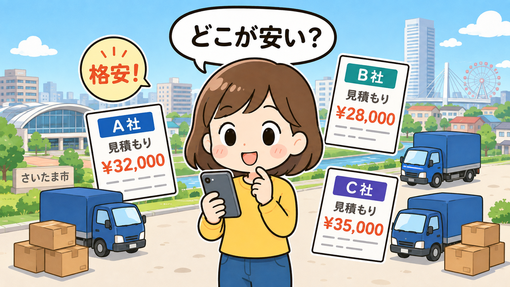 埼玉の引っ越しが安い格安おすすめ引越し業者