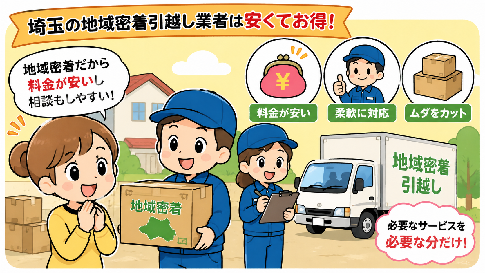 埼玉の引っ越しが安い格安おすすめ業者