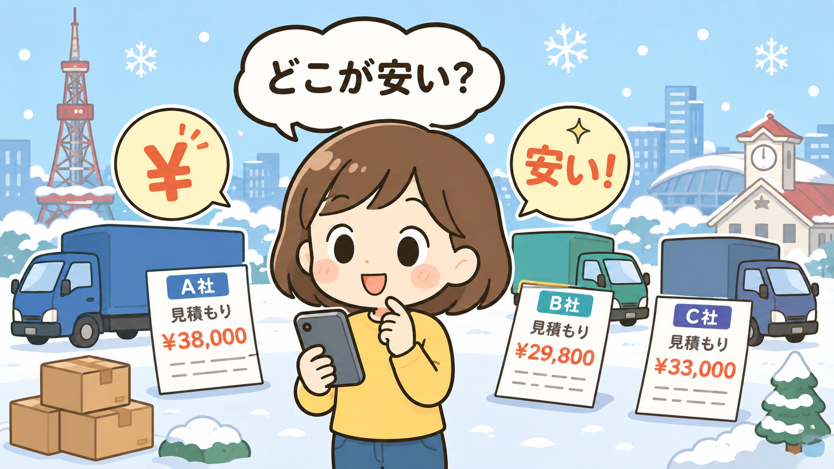 札幌の引っ越しが安い格安おすすめ引越し業者