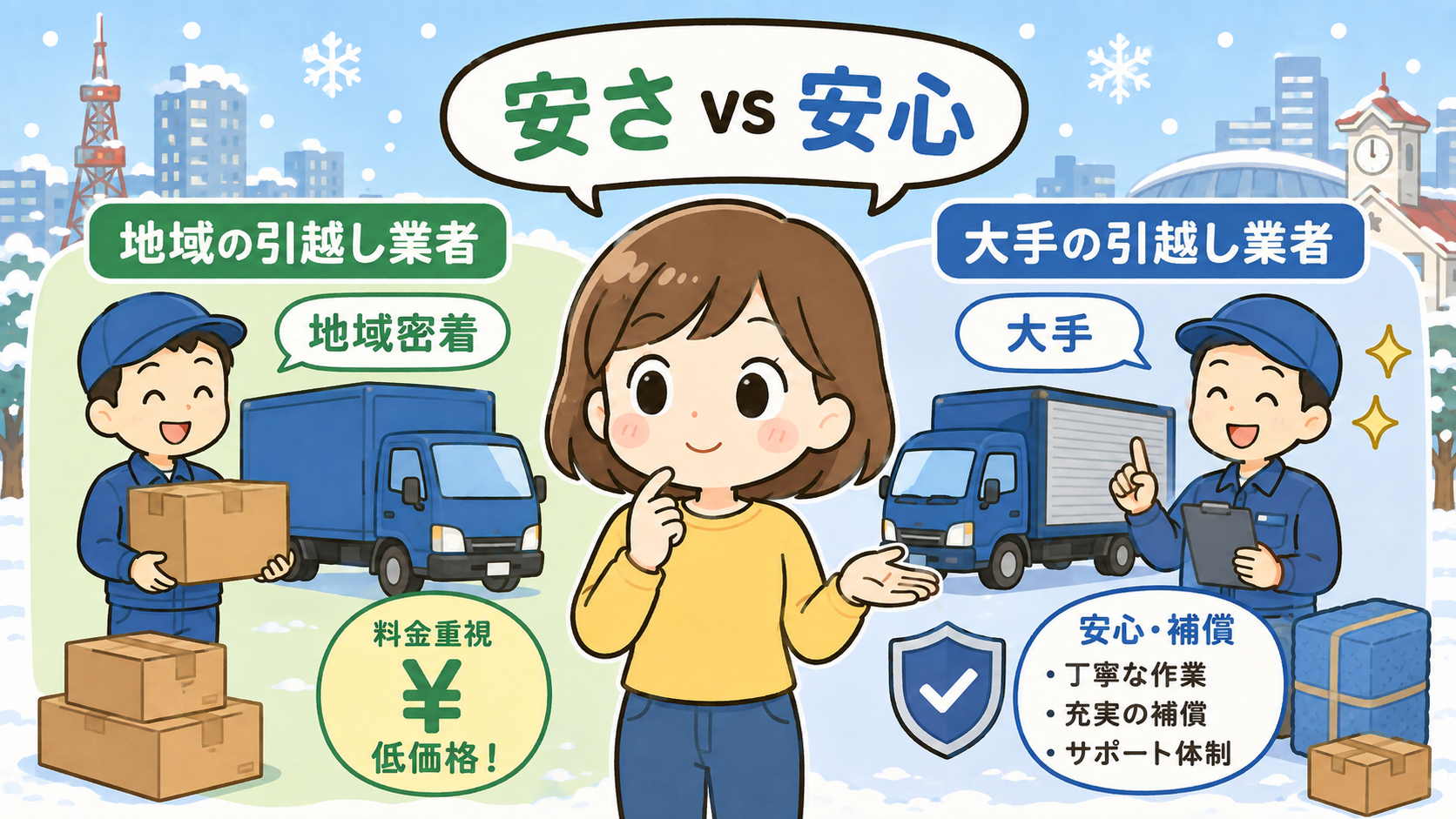 札幌の引っ越しが安い大手業者はサカイ引越センター