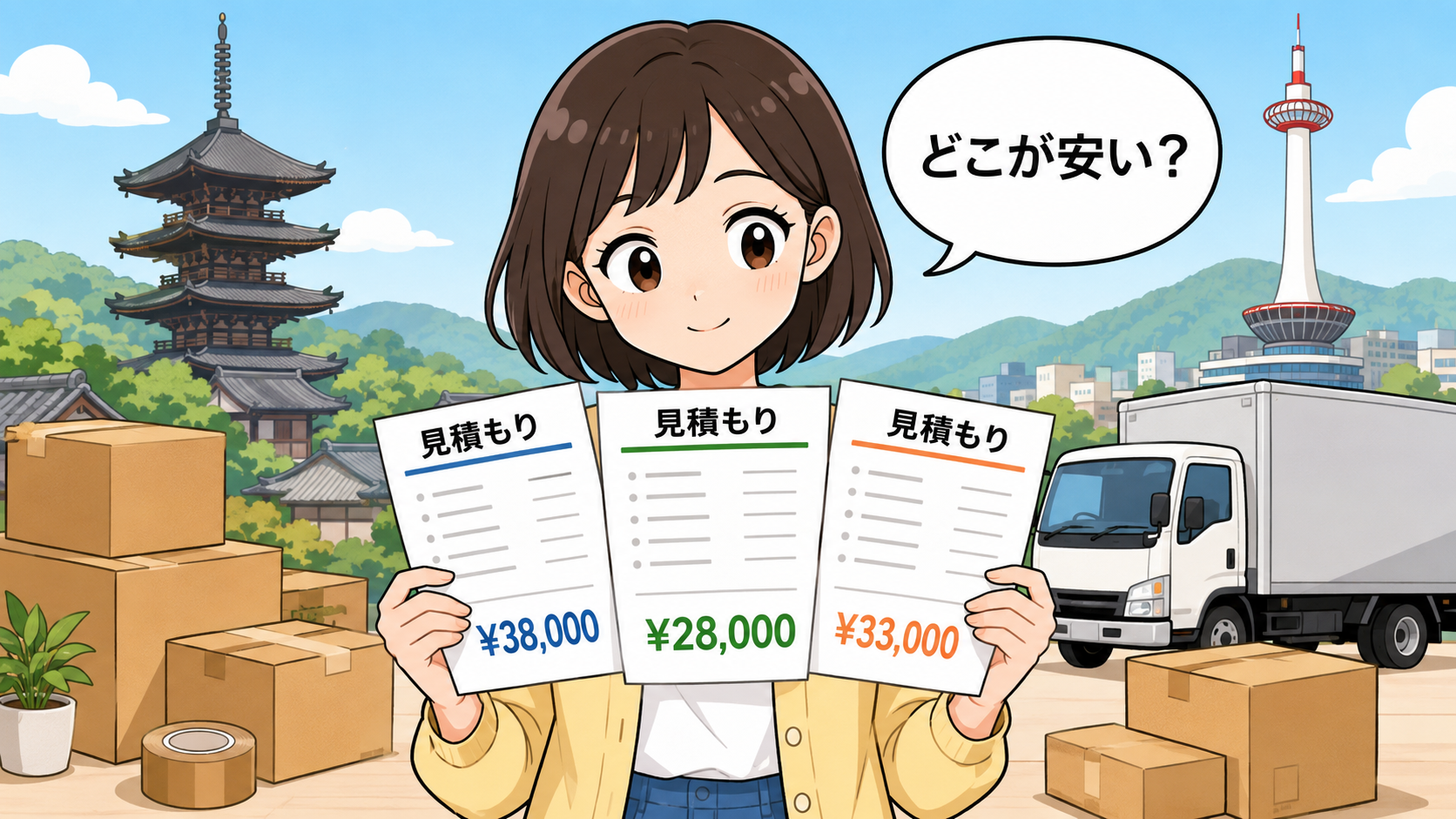 京都の引越しが安い！格安おすすめ引っ越し業者と口コミ