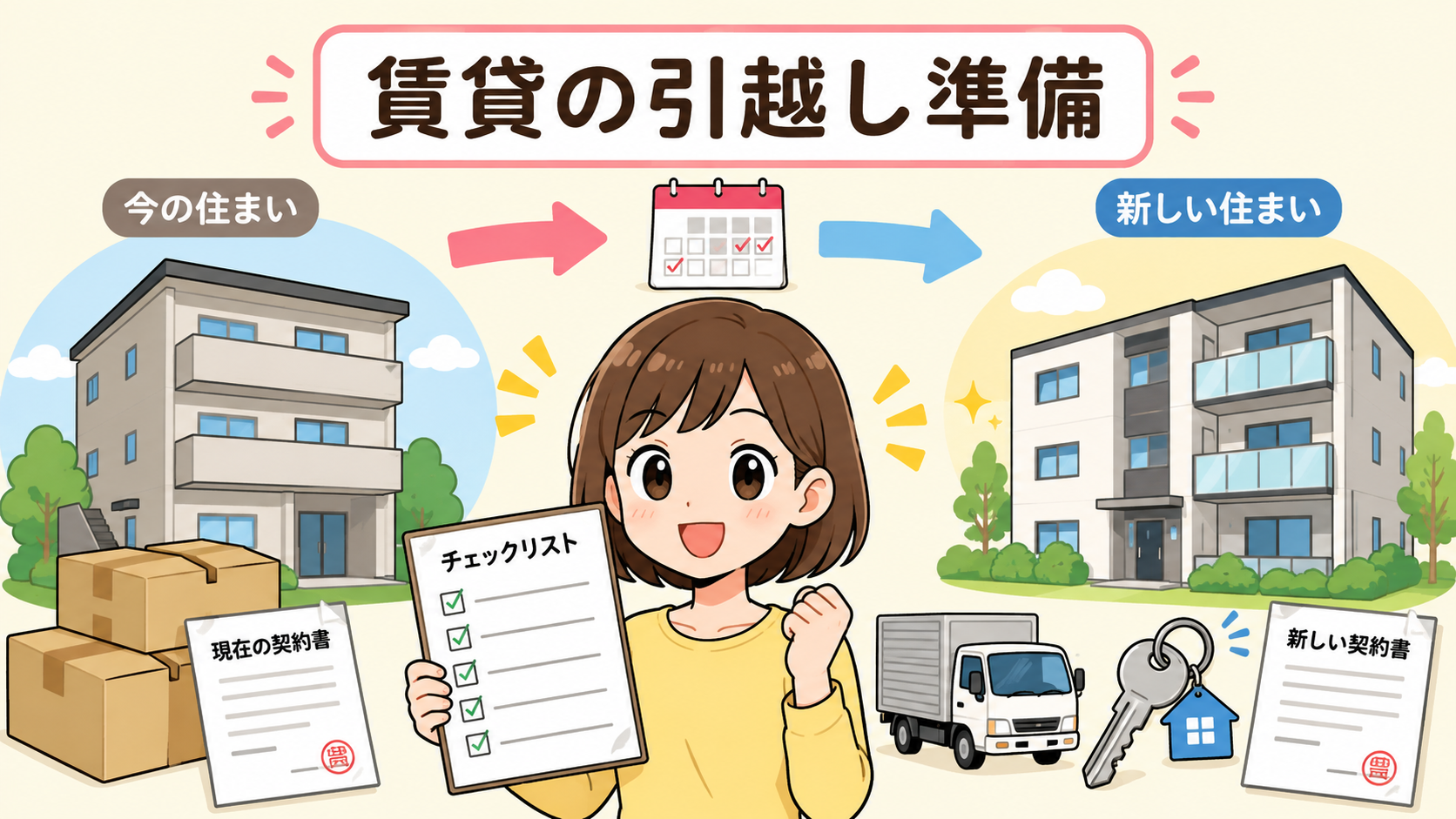 賃貸から賃貸の引越し準備チェックリスト