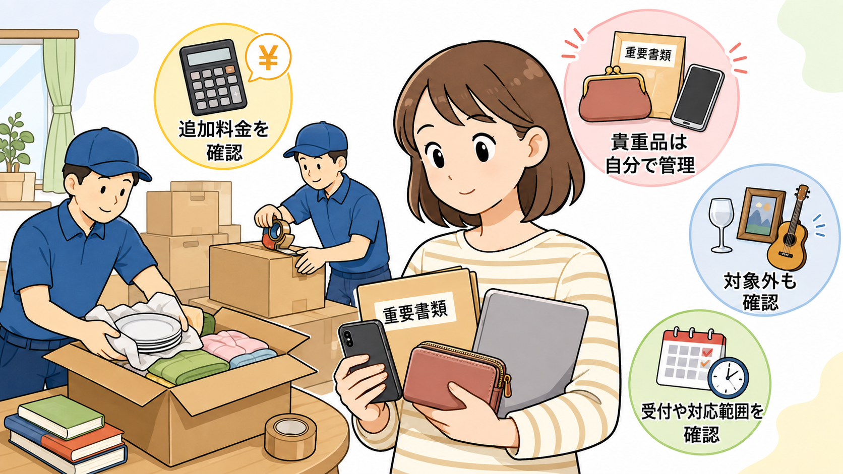 荷造りを任せるデメリット・注意点